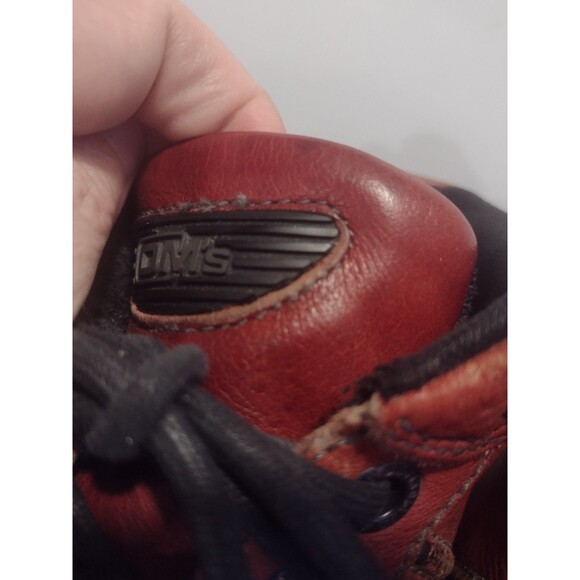 Vintage Dr. Martens Red Boots Made in England DMS Label Mens Size 9 Rare Patina - Picture 12 of 15